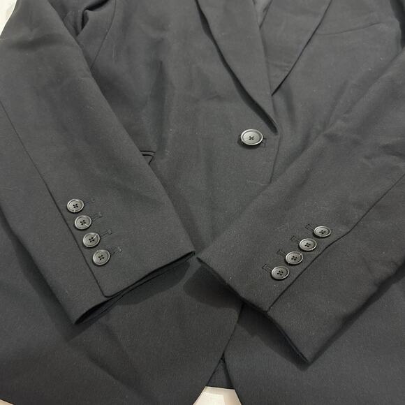 Boden Women 10 Black Tailored Blazer Office Career Elegant Classic Single Button - Picture 8 of 12